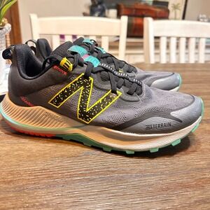 New Balance Nitrel v4 Trail Running Shoes Gray Yellow Women's Size 9.5